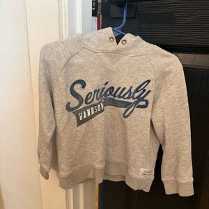 Carter’s‎ 3T Hoodie – “Seriously Handsome” Gray Pullover